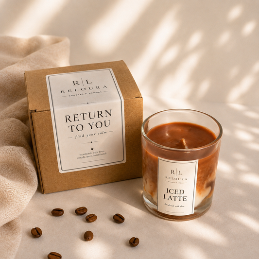 RELOURA Iced Latte Coffee Candle – alternate view