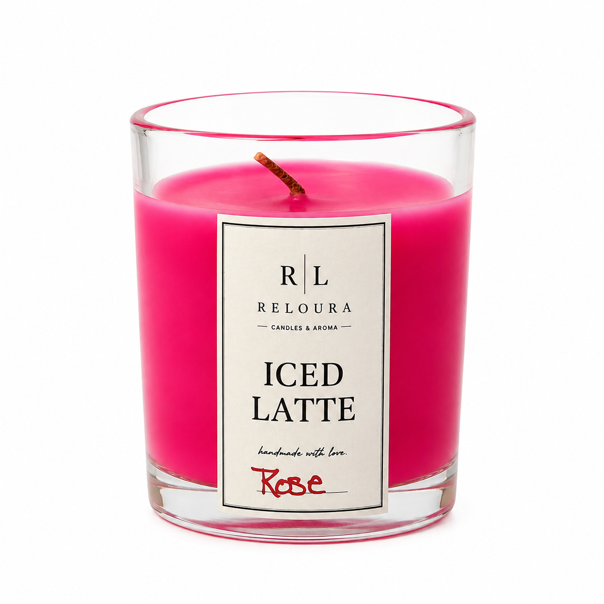 RELOURA Iced Latte Rose Candle